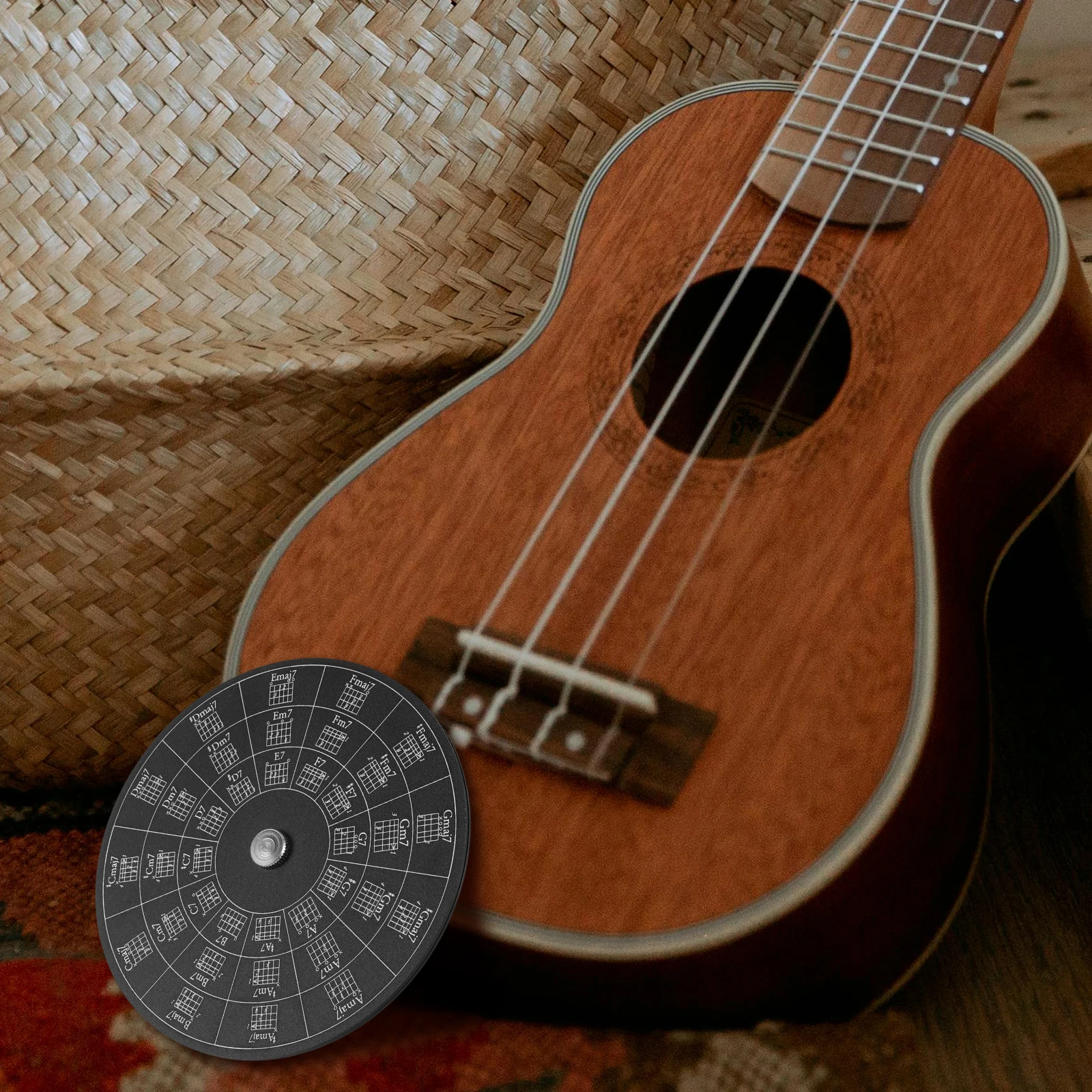 

Chord Plate Guitar Auxiliary Wheel Tool Musical Instrument Aluminum Alloy Melody Circle Assistant