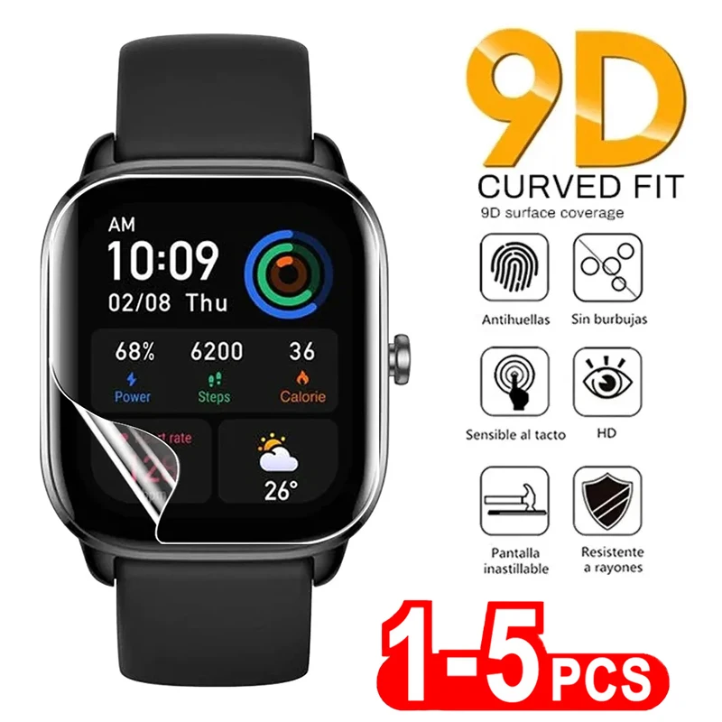 Soft Hydrogel Film For Amazfit GTS 2 2E gts 4 Mini Bip S U Pro Smartwatch Screen Protector TPU Film For Huami Amazfit Stratos 3