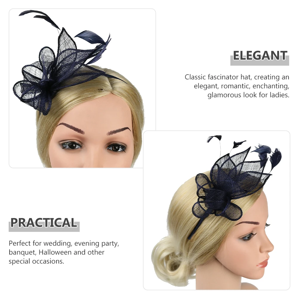 

Fascinator Hairband Vintage Hats for Women Girls ABS Material Easy to Wear Perfect for Special Occasions Headpiece Accessories
