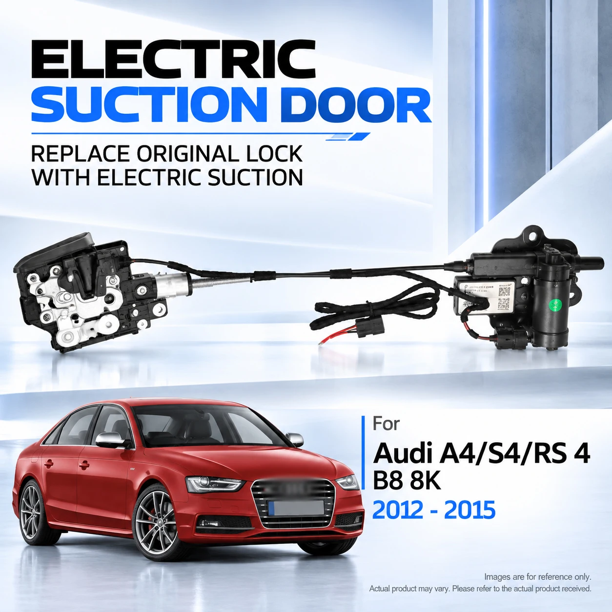 For Audi A4 S4 RS 4 B8 8K 2012-2015 Car Specific Electric Soft Close Door Lock Replacement Kit Auto Suction Door Upgrade