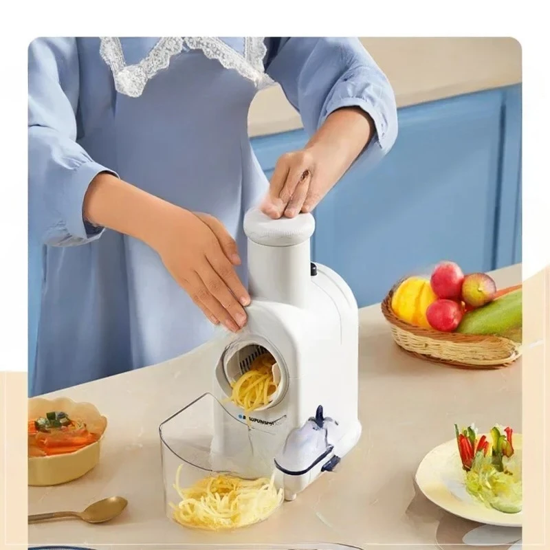 Automatic Vegetable Cutter Household Electric Vegetable Cutter Vegetable Cutter Household Multi-Functional Automatic Drum Grater