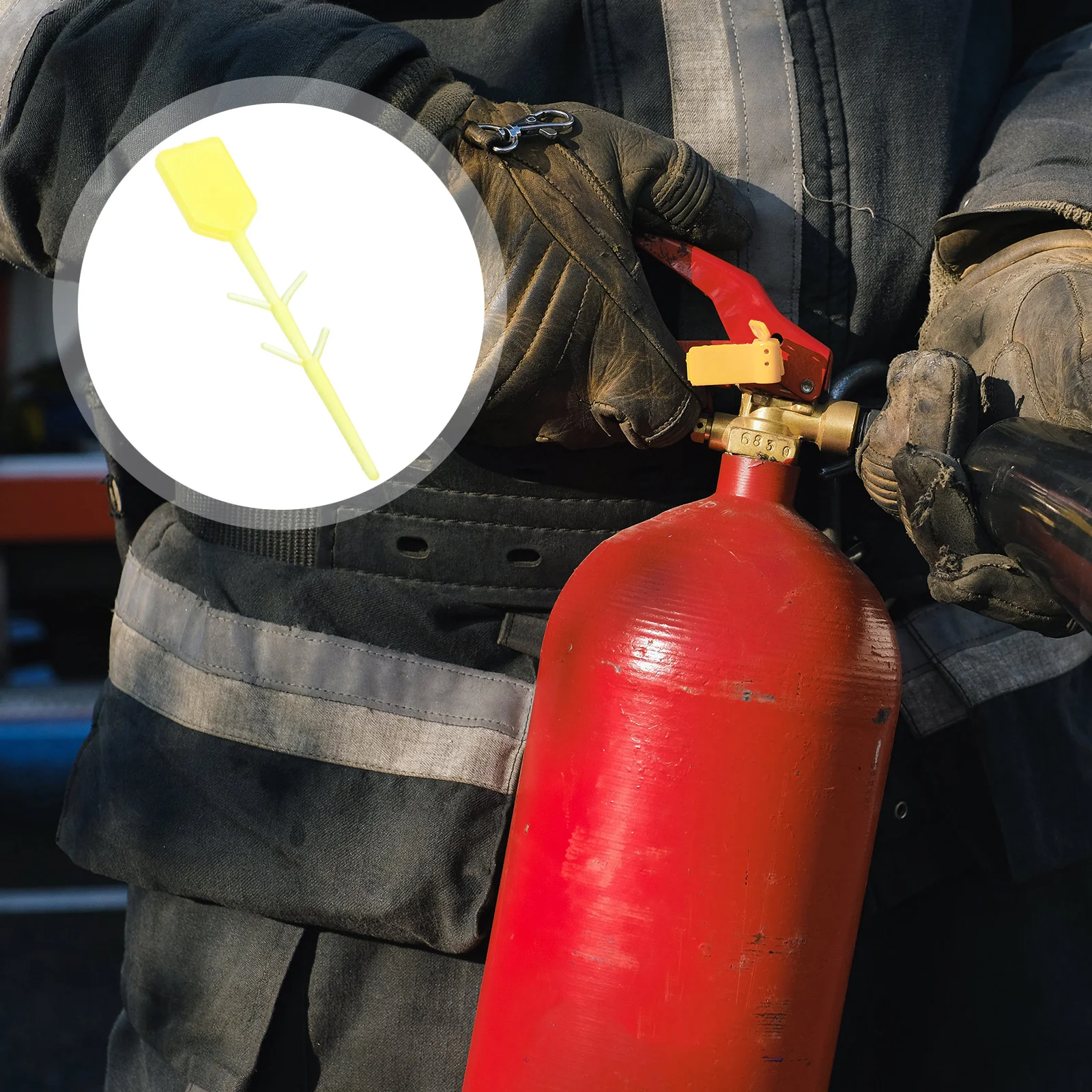 Accessoires d'extincteur, 2000 pièces, joints de goupille de nervure, alimentation de serrure, sécurité jaune pour remplacement de tasseur