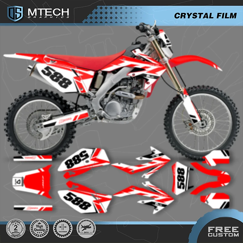 

Графические фоны DSMTECH, наборы наклеек для Honda CRF250X 2004 2005 2006 2007 CRF 250X 2008 2009 2010-2012 007