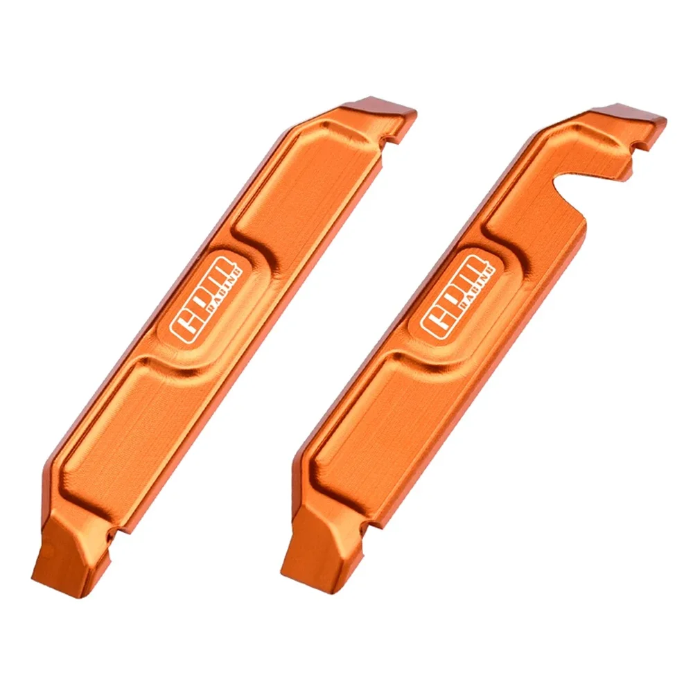 GPM معدن 7075 سبيكة الهيكل Nerf القضبان الجانبية زلق دواسة مسند القدم 10723 ل TRAXXAS Mini Maxx Monster Truck 107154 -1 سيارات RC #5