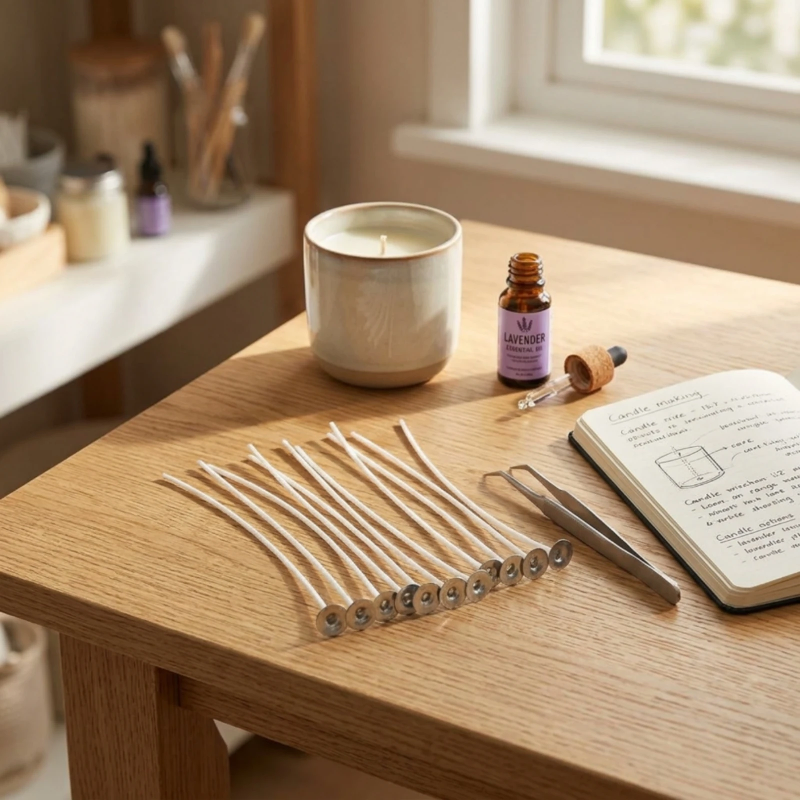 Wood Wick Crackle - Kerzendocht Rauchfreier Baumwoll-Kerzendocht Holzdochte-Set mit Knistergeräusch