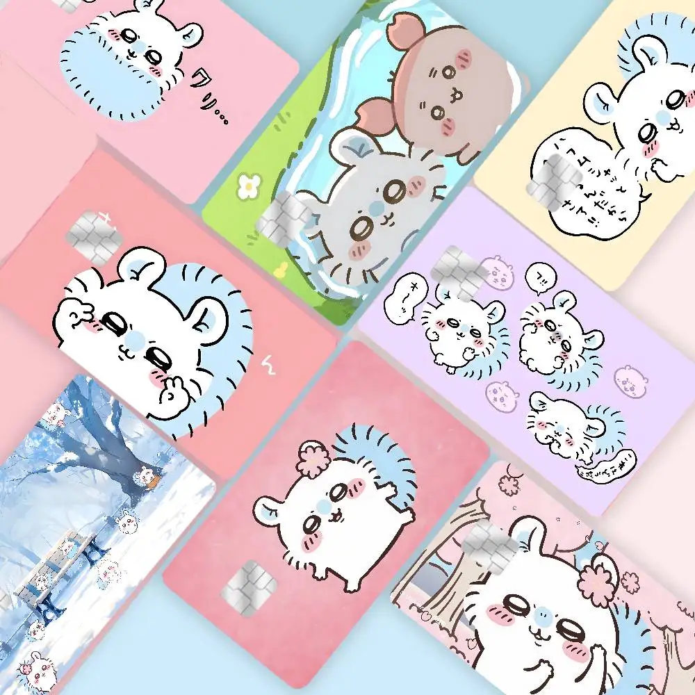 Pegatinas de dibujos animados M-Momonga para tarjetas de crédito, pegatinas impermeables para tarjetas bancarias VISA, tarjetas de transporte, pegatinas antiarañazos, regalo para mujeres