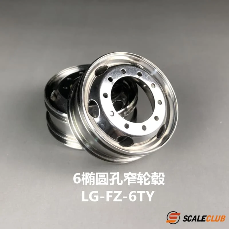 R/C Speelgoed Truck Velg Metalen Universele Brede Smalle Velgen Voor Tamiya LESU SCANIA VOLVO Tractor Truck 1/14 Onderdelen SCALECLUB
