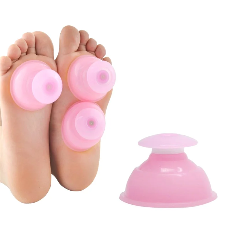 Silicone Vacuum Suction Cup Massager Body Cup Facial Skin Lifting Cupping Therapy Massage For Anti Cellulite Body Slimming Jar