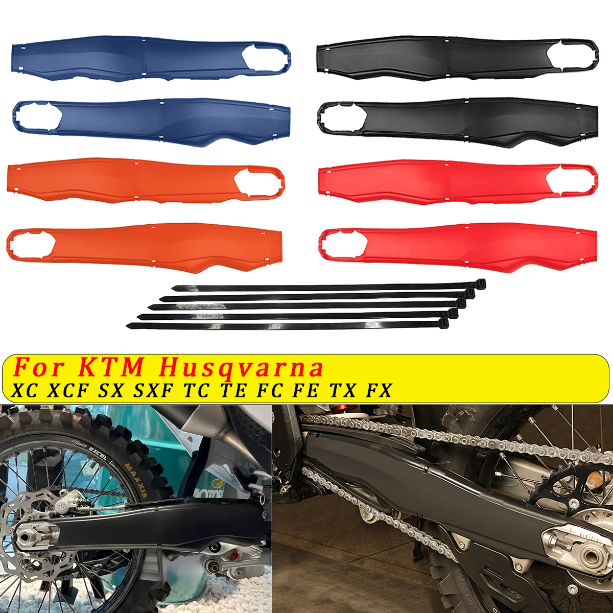 For HUSQVARNA TC TX TE FC FE For GASGAS MC EC 2023-2024 NEW For KTM SX XC SX-F XC-F 2024 Motorcycle Swingarm Swing Arm Protector