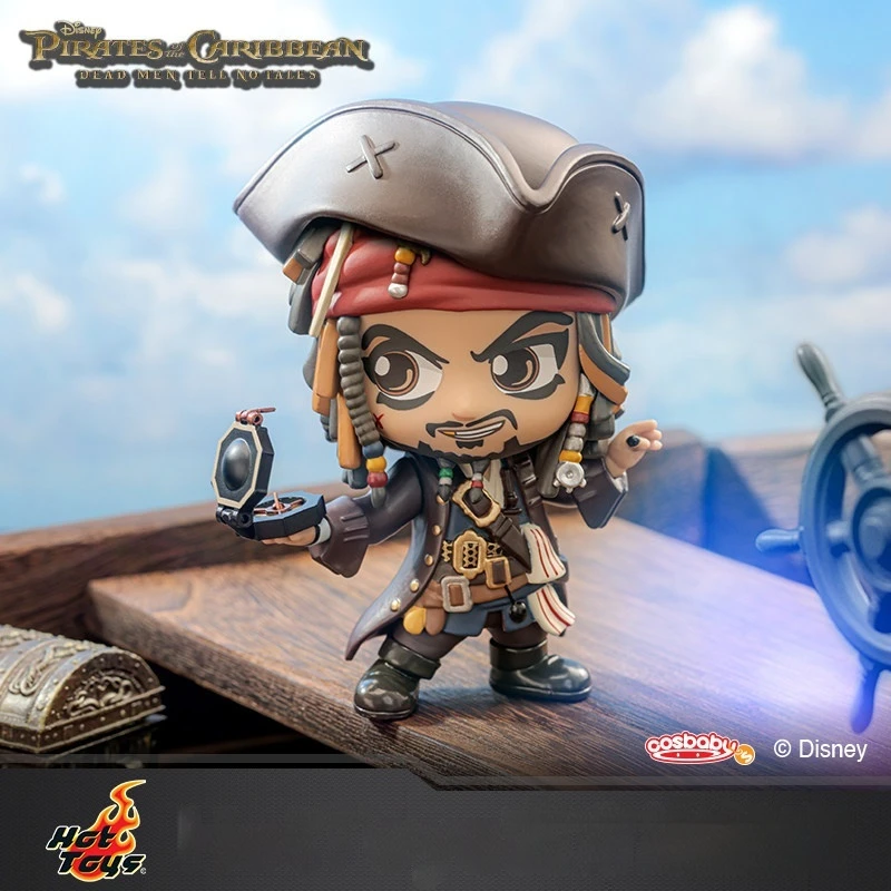 

Hot Toys Jack Sparrow Cosbaby S Mini Collectible Figure Pirates Of The Caribbean 5 Movie Character Model For Collectors Display
