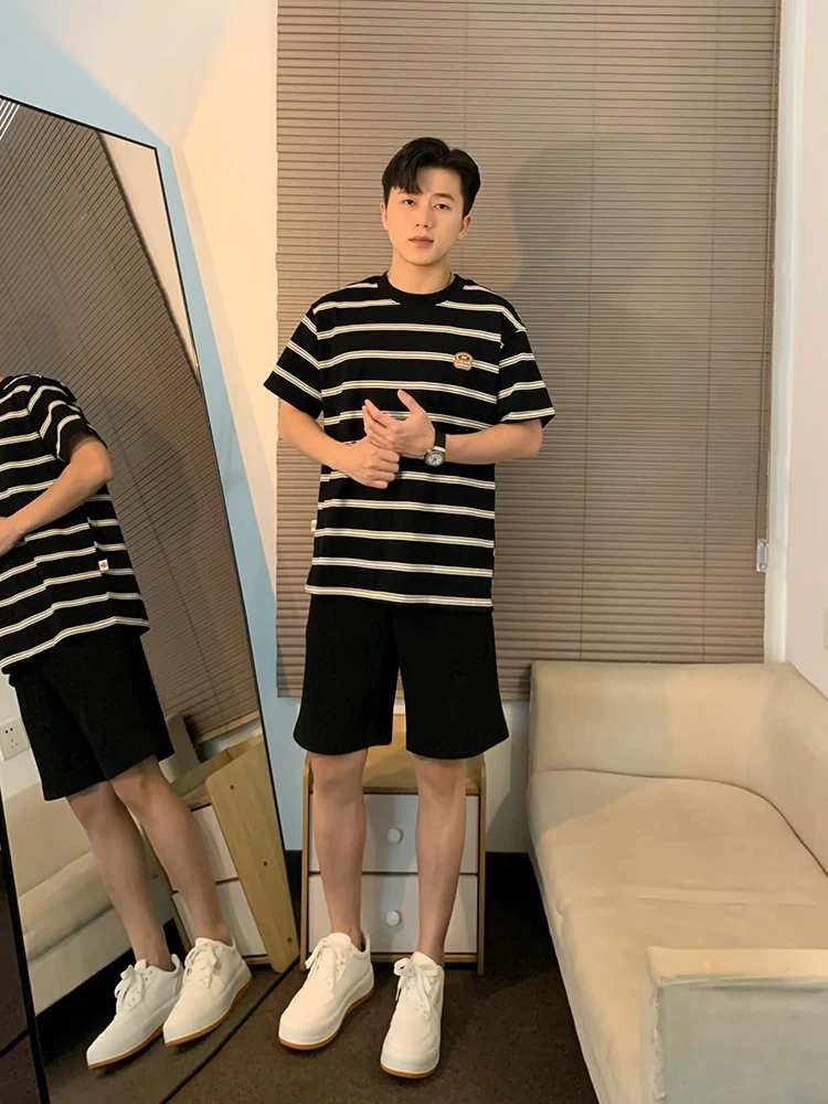 

Cleanfit Men's Bla 4-Part orts Summer Outdoor Wear American Sports Straight Casual Loose Fit Breathable Cotton Blend