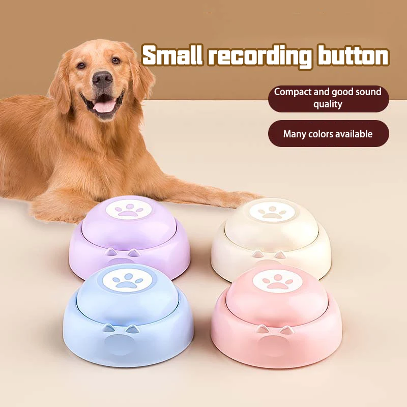 Creative Pet Sound Toys Paw-shaped Pet Button Pet Training Toys Dog Cat Intelligent Communication Educational Funny Toys