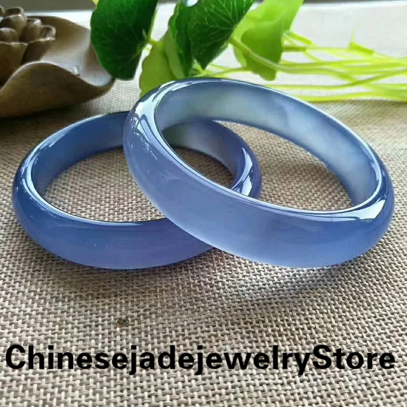 

100% real jade bangles 7A blue chalcedony women bangle jade bracelet bangles jade amethyst jadeite bangles