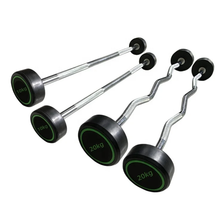 

Professional Custom Logo 7.5kg-50kg Gym Fixed Barbell Set Straight Curved Bar for Lifting Exercise 10kg-20kg Variants Available