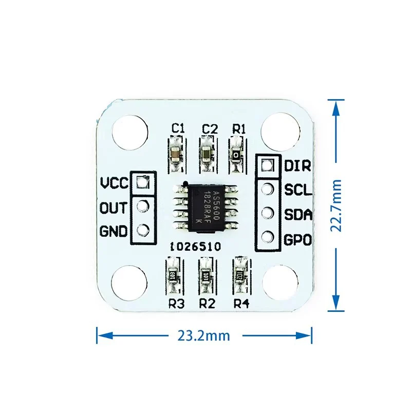 1-10pcs AS5600 magnetic encoder magnetic induction angle measurement sensor module 12bit high precision