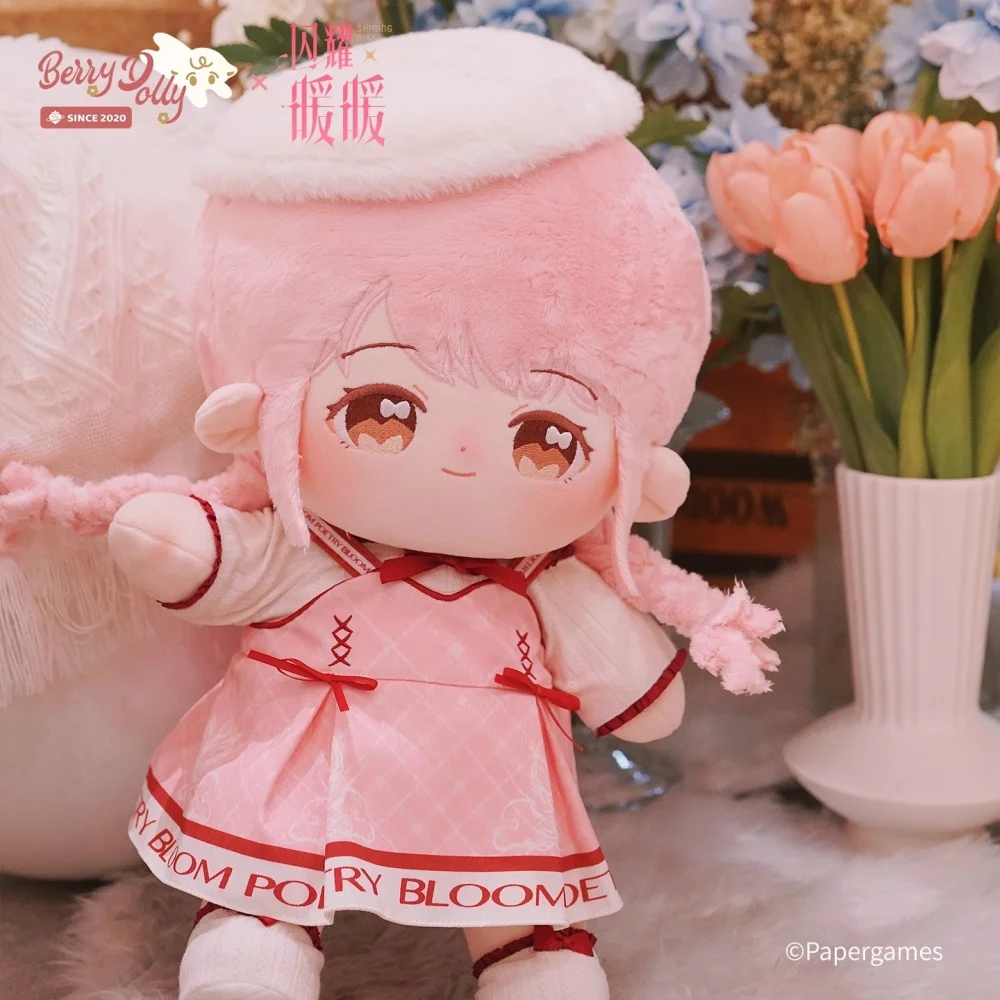 ตุ๊กตา Nikki ขนาด 40 ซม. ของเล่นตุ๊กตาผ้าพลัฌจากเกม Shining ตัวตุ๊กตาทำจากผ้าเนื้อนุ่ม พร้อมกระโปรงและชุดคอสเพลย์ตัวละครการ์ตูนแท้ ของขวัญสำหรับแฟนคลับ