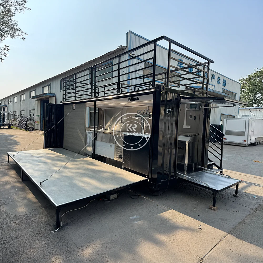 

Design Modular Container House Outdoor Coffee Shop Kiosk Prefabricated House Luxury Container Restaurant Bar With Full Kitchen