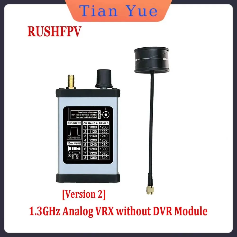 

Аналоговый модуль VRX Rush 1,2G V2, видеопередатчик, приемник, круговая поляризованная антенна 7-30 В на большие расстояния для FPV дрона