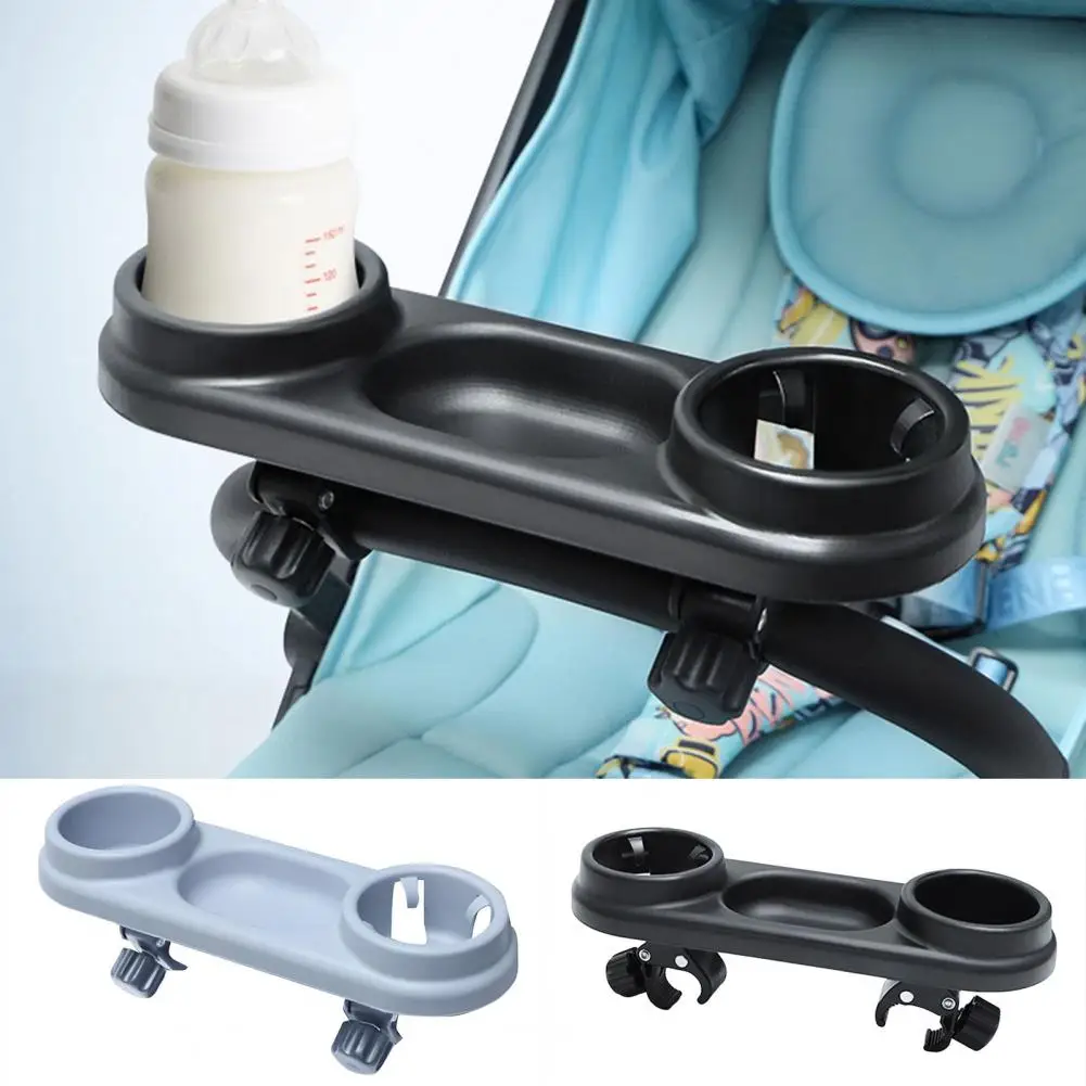 Piring Kereta Dorong Bayi Aksesori Kereta Dorong Universal Baki Makanan Ringan ABS Setrip Penyangga Elastis Bawaan untuk Bayi