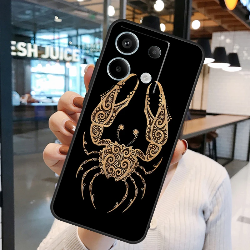 Zodiac Signs Funda For Xiaomi Redmi Note 13 Pro 12 11 9 10 Pro 12S 11S 10S Redmi 13 12 10C 12C 13C Case