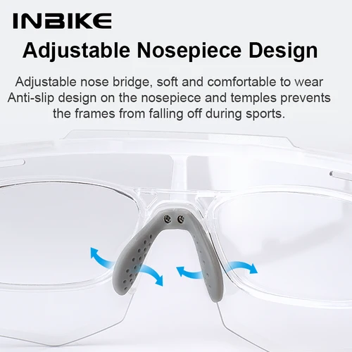 Imagen 2 del producto Gafas de sol fotocromáticas INBIKE para ciclismo, gafas profesionales para ciclismo al aire libre, accesorios deportivos para bicicleta para mayor comodidad de visión