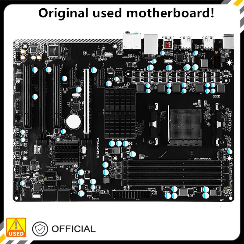 

Used For 970A-G43 PLUS 970A Motherboard Socket AM3+ DDR3 SATA3 USB3.0 M.2 For AMD 970 Original Desktop Mainboard