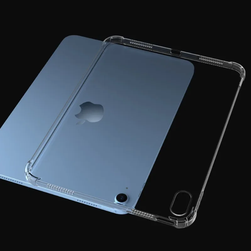 Capa tpu transparente para ipad 11 10.9 polegadas 2022 2025 10th 11th geração a2696 a2757 a3354 a3356 a3355 a16 11 "capa macia de silicone