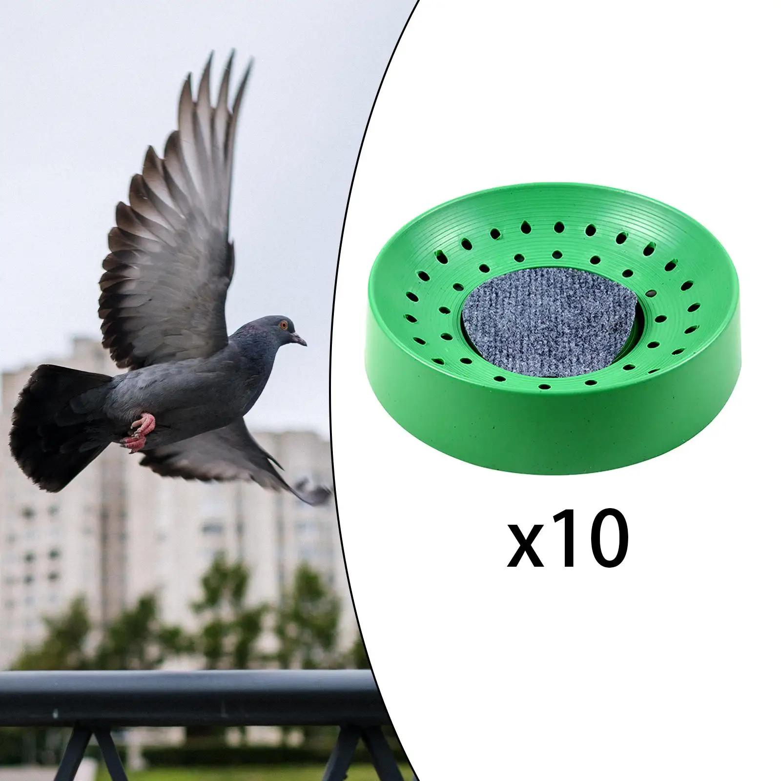 10 Pieces Plastic Pigeon Nest with Mat Pet Bird Supplies Pigeon DEN Reusable Bird Nesting Bowls for Pigeons Small Birds Quails