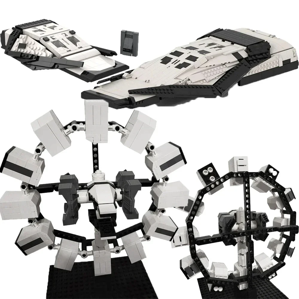 

Movie Series Landers Airship Aircraft Building Blocks MOC Interstellar Endurance Spaceship Assembly Model Puzzle Kids Toy Gift
