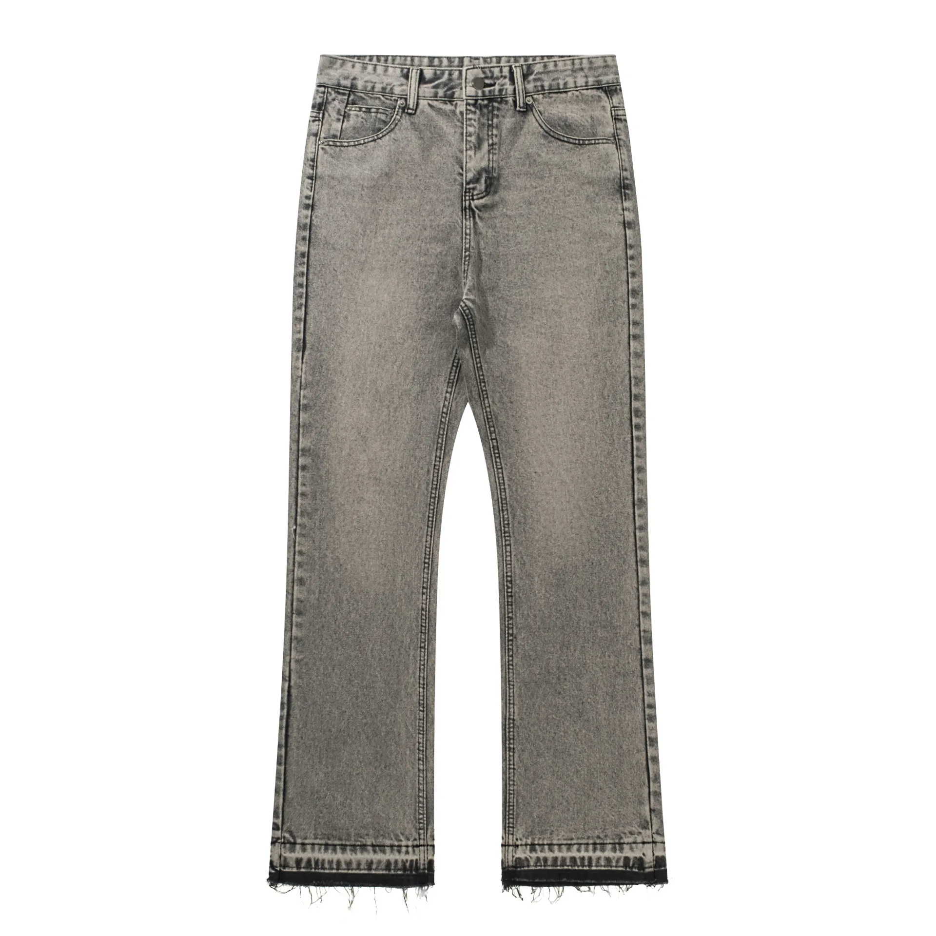

Men's Smoke Grey Tassel Vintage Cement Grey Trousers Jeans