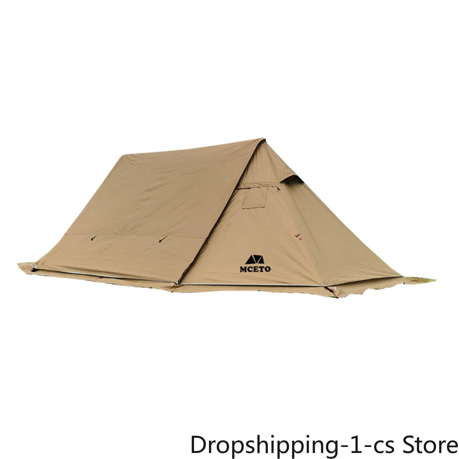 Outdoor Windproof Camp Tent with Stove Jack Large Space 4 Season Tent Snow Skirt Sun Shelter for Family Camping Hunting Fishing