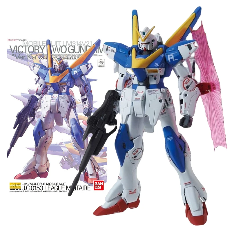 

Bandai Genuine Gundam Model Kit Anime Figure MG V2 LM314V21 Victory 2 Collection Gunpla Anime Action Figure Toys for Children