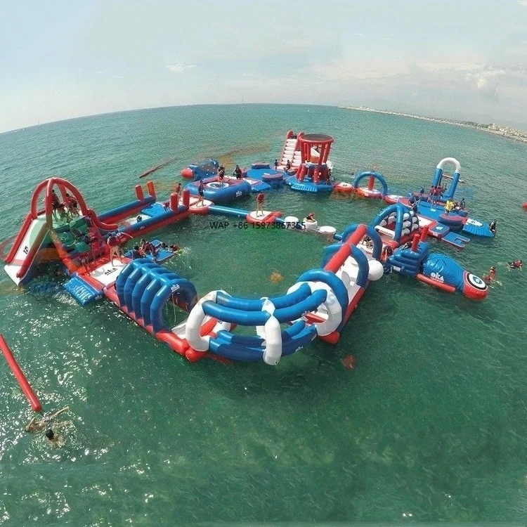 

Recreational inflatable water sports, water play equipment, adult and children's water inflatable park games