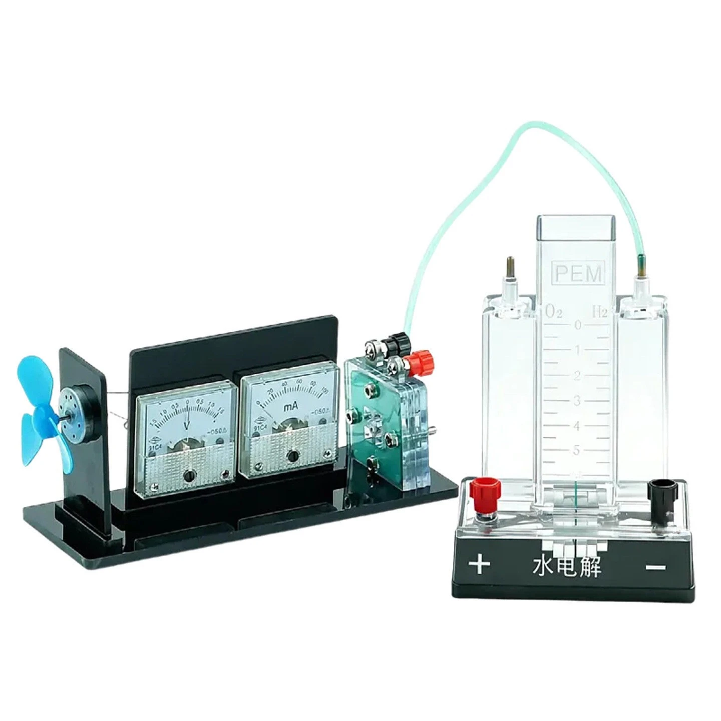 Hydrogen Fuel Cell Demonstration Kit, Convert Hydrogen & Oxygen Chemical Energy to Electrical Power for Teaching Experiment