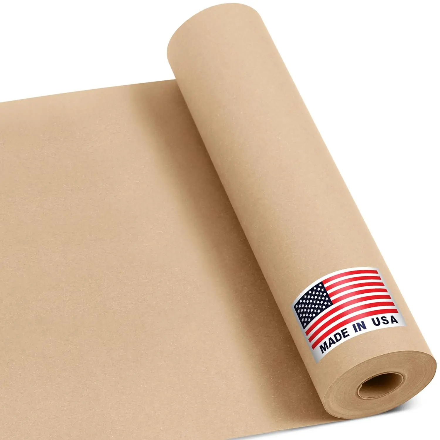 

12" x 1200" Natural Kraft Paper Roll for Shipping, Packaging, Crafting & Gift Wrapping