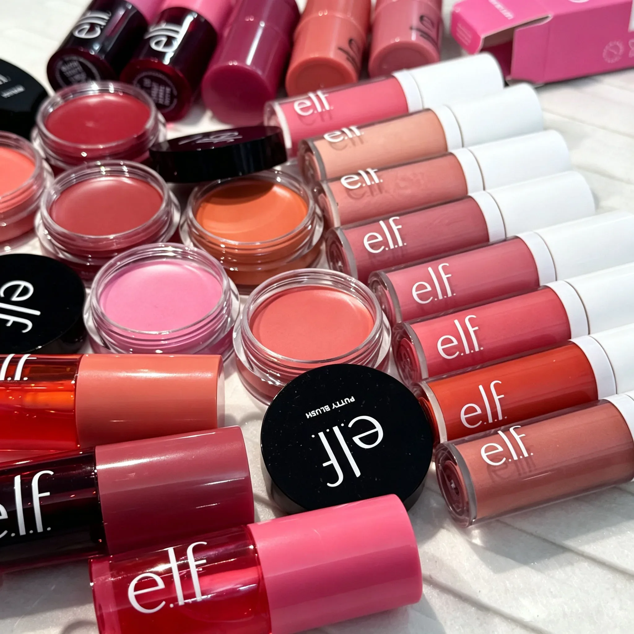 Fashion Elf 2 in1 Liquid Powder Blusher for Cheek Lip Makeup Pink Positive Cherry Cola Lasting Moisturize Exfoliates Cosmetics