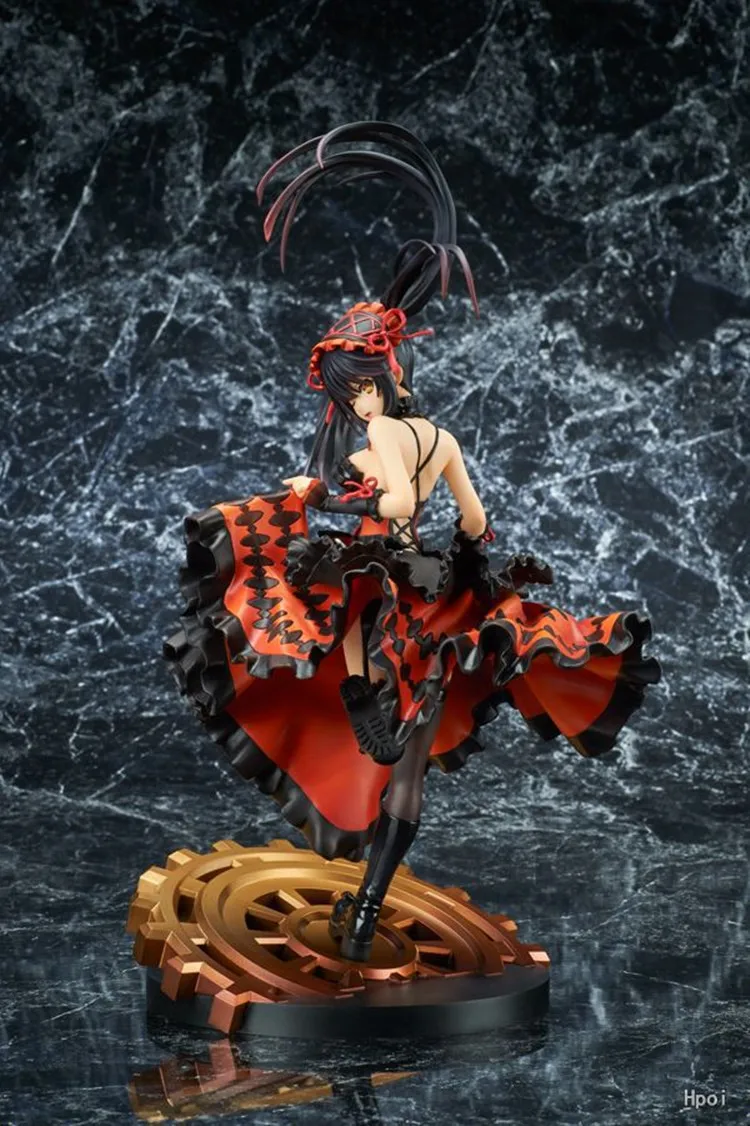 

28CM Date a live Novel Tokisaki Kurumi Nightmare Girl figure PVC Anime Action Toy Game Collectible Model Adult Doll Gifts