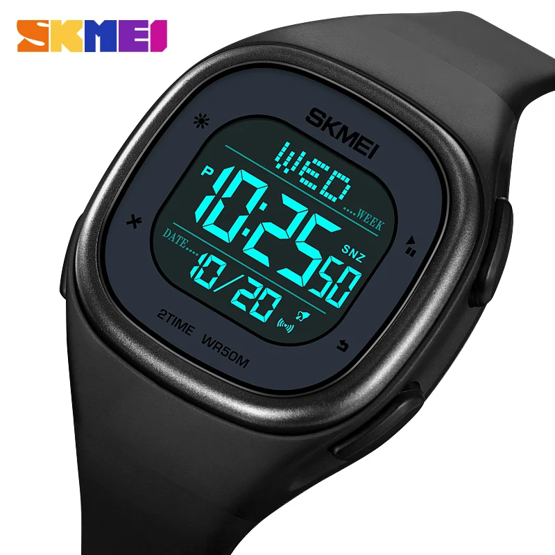 

SKMEI Fashion Sport Watch For Men Dual Time Stopwatch LED Digital Wristwatch Waterproof Military Electronic Male Clock Relogio