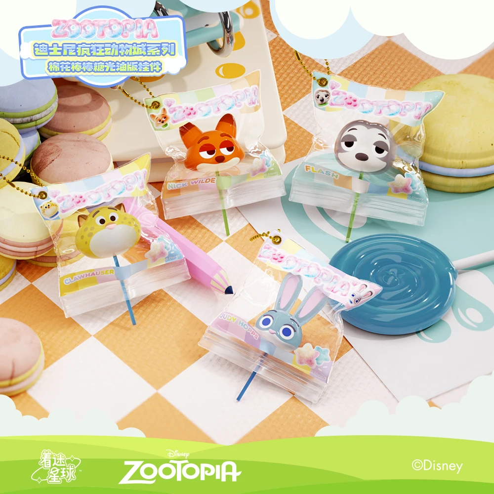 

Disney Blind Box Toy Zootopia Cute Lollipop Series Judy Hopps Nick Wilde Figure Model Ornament Toy Couple Surprise Gift