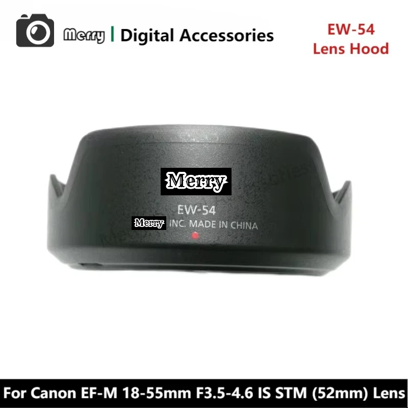 

New Original Genuine Front Lens Hood EW-54 For Canon EF-M 18-55mm F3.5-4.6 IS STM (52mm) Camera Lens EFM18-55