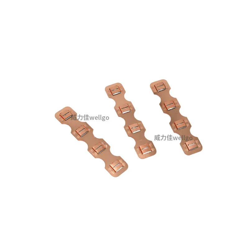 Battery Connector 18650/21700 Copper-nickel Busbar 1*4 New Energy Lithium Battery Circuit Protection Plate Battery Parts Copper