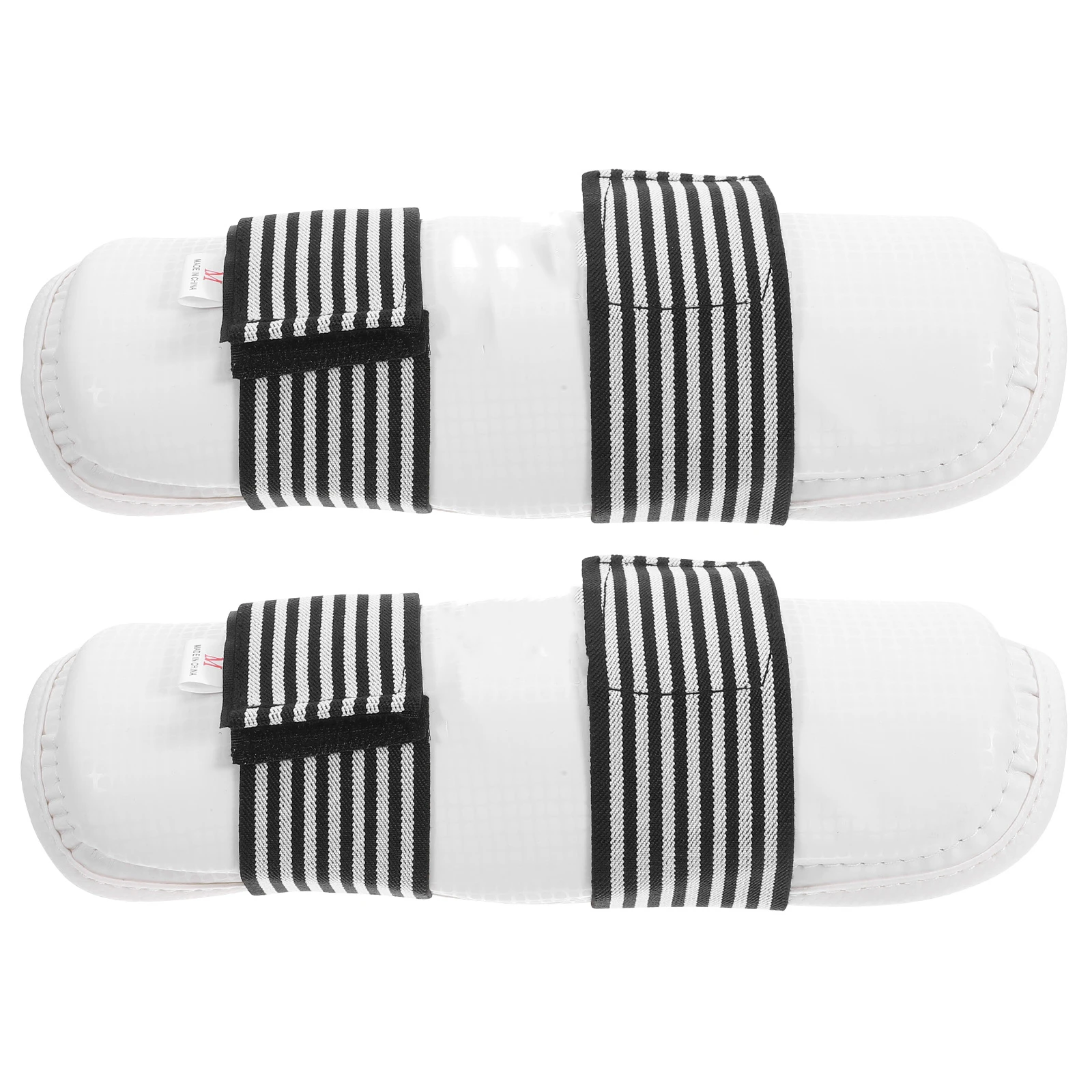 

2 Pcs Taekwondo Legguards Equipment for White Shin Protector Gear Holders Pad Karate Sparring