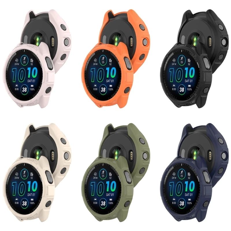 غطاء حماية ممتص للصدمات DX62 لهاتف Garmin-Forerunner 965 واقي الشاشة