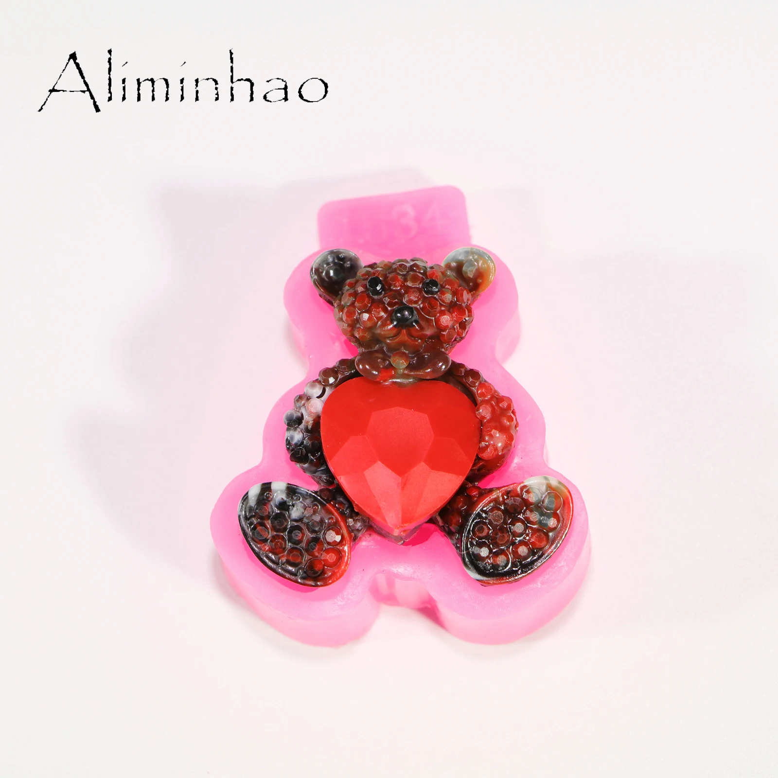 B0364 Animal Dogs/Bears/Cows/Horses Epoxy Resin Silicone Molds DIY Craft/ Keychains, Chocolate baking for Cake