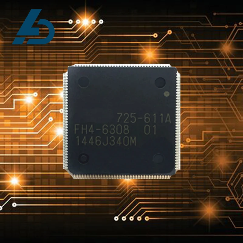 

(1 шт.) 100% новый 725-611A FH4-6308 01 FH4-6308-01 упаковка QFP-144 чип принтера