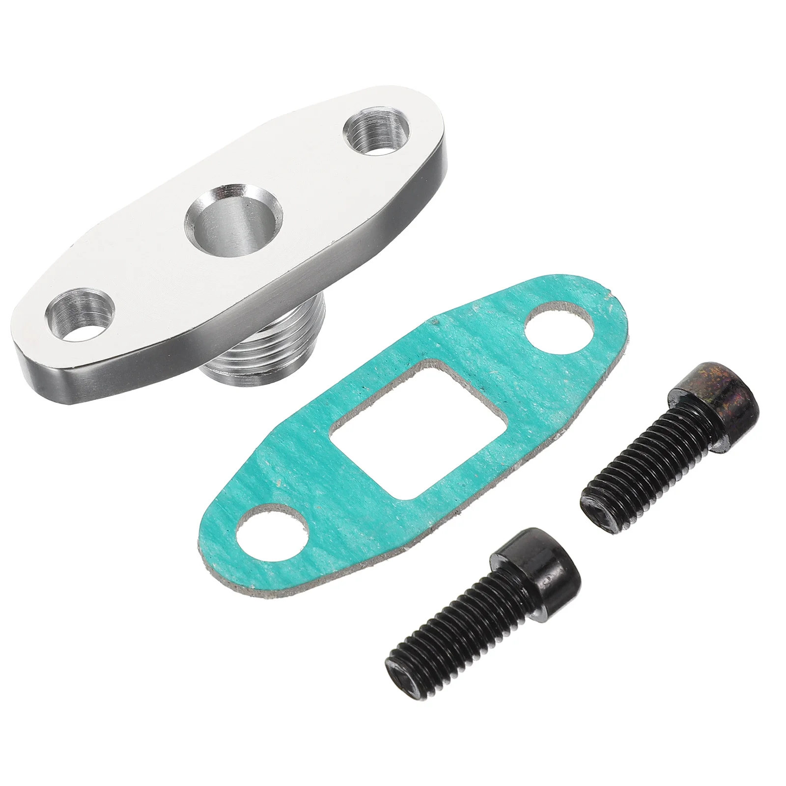 

1 set 1 Set Turbo Oil Drain Flange Set 1/2 Npt Adapter For Car Turbo Outlet Gasket Engine Repair Tool Durable Lightweight Auto