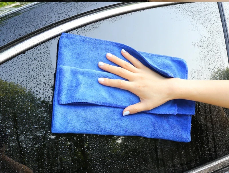 60x160/180cm Autowaschhandtuch 400GSM Mikrofaser Hohe Wasseraufnahme Reinigung Autohandtuch Saugfähiges Handtuch Superfeine Faser verdickt – Detail 7
