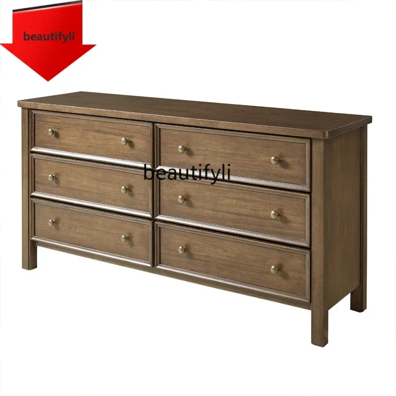 

Q181 lbAmerican lockers, furniture, living room decoration, retro six-chest cabinet