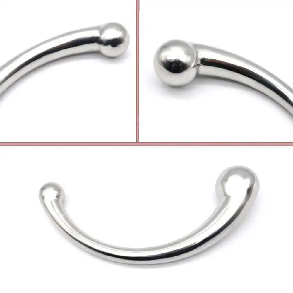 Stainless Steel Anal Sex Toys G spot Wand Butt Massage Stick Metal Penis P-Spot Stimulator Anal Plug Dildo Sex Toys for Women