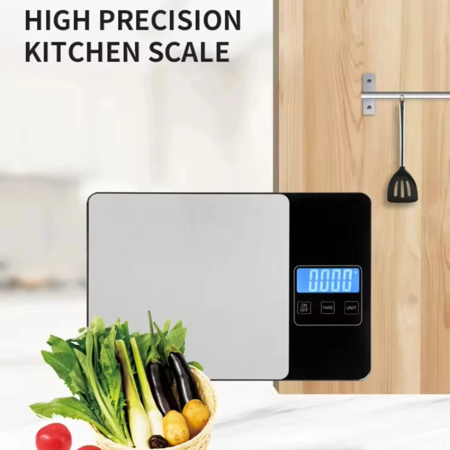 STAINLESS STEEL Digital Electronic Kitchen Food Weighing Baking Cooking Scale, Accurate 15kg/1g Kitchen Measuring Tool